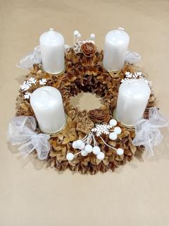 Adventní věnec - 21 Velikost: 27 cm