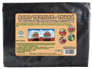 AGRO textilie tkaná černá mulčovací Metr a cm: 1.5 x 10