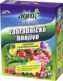 AGRO Zahradnické hnojivo Hmotnost: 2,5 kg