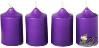 Bony adventní svíčka fialová, 4 ks Velikost - svíčky: 40 x 60 mm