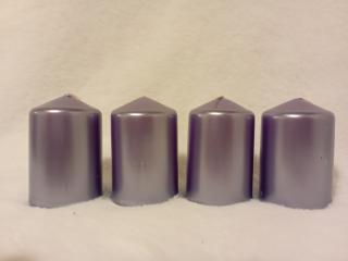 Bony adventní svíčka metalik fialová, 4 ks Velikost - svíčky: 40 x 60 mm