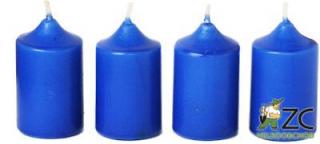 Bony adventní svíčka modrá tmavá, 4 ks Velikost - svíčky: 40 x 60 mm