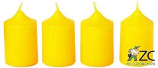 Bony adventní svíčka žlutá, 4 ks Velikost - svíčky: 45 x 80 mm