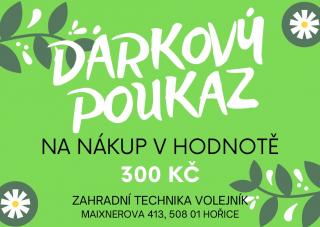 DÁRKOVÝ POUKAZ NA NÁKUP Hodnota: 300 Kč