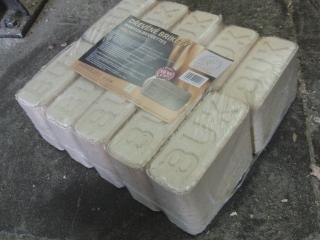 Dřevěné bukové brikety Hmotnost: 990 kg/paleta