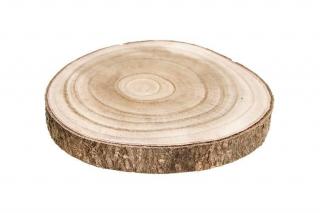 Dřevěný plát - natur Průměr: 11 - 12 cm