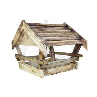 Krmítko pro ptáčky opalované 097116 Velikost: 33 x 36 x 30 cm velké