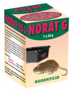 NORAT 25  G - požerové granule pro hlodavce