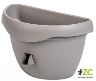 PLASTIA SIESTA Květináč samozavlažovací na zeď - 29 cm Barva: taupe