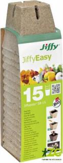 Rašelinový květináč hranatý Jiffypot® S8-15, 8 x 8 cm - balení 15 kusů