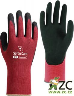 ROSTETO LANDSCAPE - pracovní rukavice červené Barva: červená, Velikost: 8