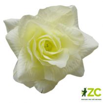 Růže - látková 7 cm Barva: žlutobílá