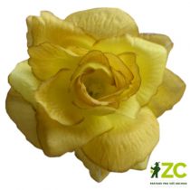 Růže - látková 7 cm Barva: žlutohnědá