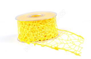Stuha Big spider 5 cm x 9,1 m - žlutá Množství: 9.1 m