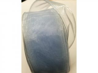 Stuha Organza 4 cm x 10 m - sv. modrá Množství: 10 m