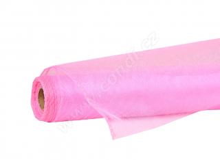 STUHA Organza SNOW 12 cm x 9,1 m růžová