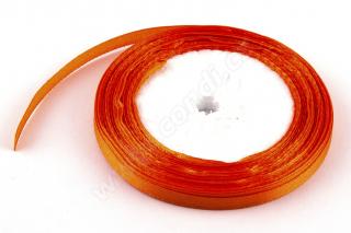 Stuha saténová 0,65 cm x 23 m -  oranžová