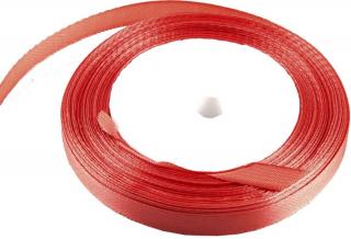 Stuha saténová 1 cm x 23 m -  lososová