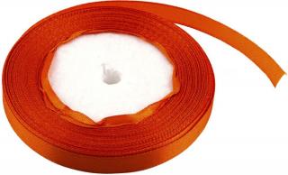 Stuha saténová 1 cm x 23 m -  oranžová