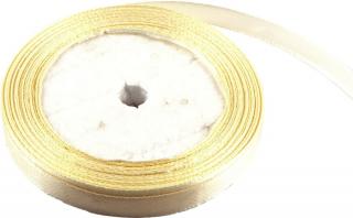 Stuha saténová 1 cm x 23 m -  šampaň