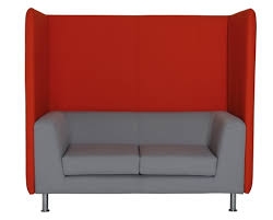 Notre Dame Lounge dvoumístné sofa s akustickým panelem