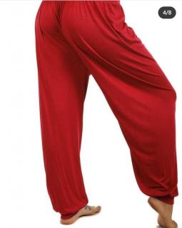 Dámské harémové kalhoty červené