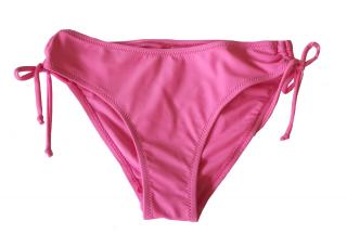 Dámské jednobarevné plavky- spodní díl růžový Velikost: S