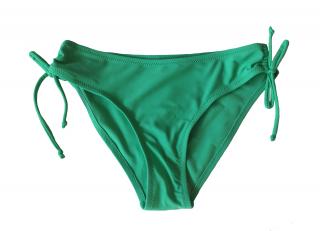 Dámské jednobarevné plavky- spodní díl zelený Velikost: S