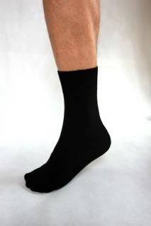Pánské bambusové ponožky černé 5 párů Velikost: 39-42