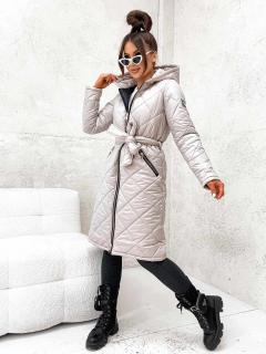 Parka s páskem STAY béžová Velikost: XXL