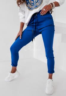 Pružné kalhoty BEATA modré Velikost: L