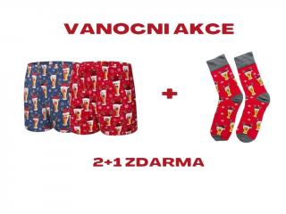 Vánoční trenýrky 2+1 zdarma typ 3 Velikost: XL