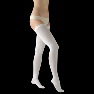ANTI-TROMBO PREMIUM punčochy s patou pro ležící pacienty Barva: Bílá, Velikost: L