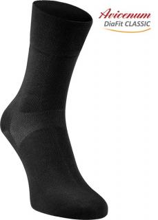 Ponožky DiaFit CLASSIC Avicenum - antibakteriální Barva: Černá, Velikost: 36-39