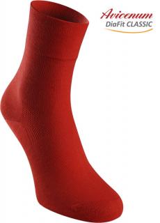 Ponožky DiaFit CLASSIC Avicenum - antibakteriální Barva: Červená, Velikost: 36-39