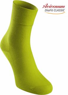 Ponožky DiaFit CLASSIC Avicenum - antibakteriální Barva: Limetková, Velikost: 36-39