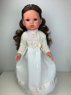 Antonio Juan panenka Bella Comunión Morena (5-kloubová panenka, 45 cm vysoká, hnědé vlasy, hnědé oči)