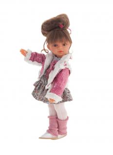 Antonio Juan panenka Emily Fashion Pink (5ti kloubová panenka, 33 cm vysoká, hnědé vlasy, hnědé oči)