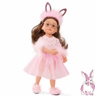 Götz panenka Ella Rabbit (9-kloubová stojící panenka, 36 cm vysoká, hnědé vlasy, hnědé oči, z kolekce Little Kidz 2021)
