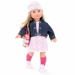 Götz panenka Jessica bez ofinky (5-kloubová panenka, 46 cm vysoká, blond vlasy, modré mrkací oči)