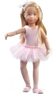 Kruselings panenka Vera baletka (13-kloubová panenka, 23 cm vysoká, blond vlasy, modré oči)