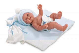 Llorens miminko malý chlapeček (5-kloubová panenka 26 cm vysoká, modré oči)