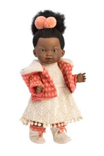 Llorens panenka Zoe (5-kloubová panenka 28 cm vysoká, černé vlasy, hnědé oči)