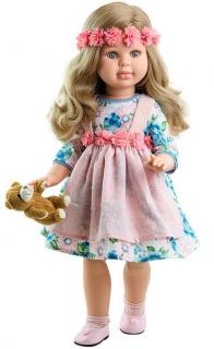 Paola Reina panenka Alma  (9-kloubová panenka, 60 cm vysoká, blond vlasy, modré oči, nemrkací)