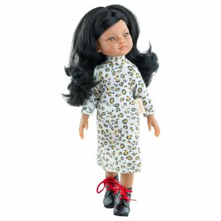 Paola Reina panenka Ana María (5-kloubová panenka, 32 cm vysoká, černé vlasy, hnědé oči, nemrkací)