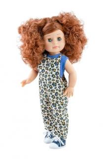 Paola Reina panenka Becca v lacláčích (5-kloubová panenka, 42 cm vysoká, rezavé vlasy, modré oči, mrkací)