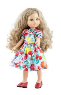 Paola Reina panenka Carla v šatech (5-kloubová panenka, 32 cm vysoká, blond vlasy, modré oči, nemrkací)