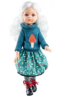 Paola Reina panenka Cécile (více kloubová)  (9-kloubová panenka, 32 cm vysoká, bílé vlasy, modré oči, nemrkací)