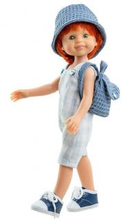 Paola Reina panenka chlapeček Cris (5-kloubová panenka, 32 cm vysoká, zrzavé vlasy, zelené oči, nemrkací)