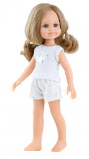 Paola Reina panenka Cleo v pyžamu  (5-kloubová panenka, 32 cm vysoká, blond vlasy, modré oči, nemrkací)